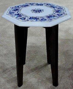 Handmade Natural <b>Stone</b> Marble <b>Table</b> <b>Top</b> Durable Polished Surface For Indoor Outdoor And Luxury Decor Spaces - Product Image 1