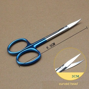 Ciseaux chirurgicaux manuels en acier inoxydable pour la chirurgie des paupières doubles, petits ciseaux ophtalmiques, certifiés CE, instrument de classe I - Product Image 1