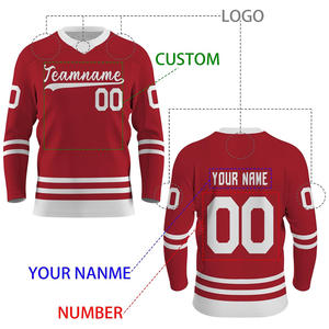 Quick Dry Printed Summer Performance Ice Hockey Jersey Custom Team Logo Shirt Lightweight Hockey Uniform for Tournament Matches - Product Image 4