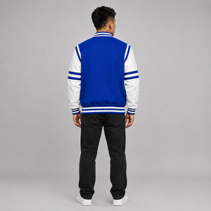 Veste de baseball pour homme, veste varsity, broderie personnalisée du logo, veste en laine, boutons pression, style décontracté, vêtements d'extérieur d'hiver - Product Image 6