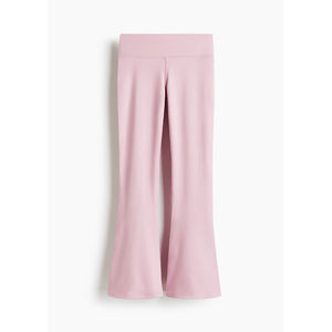 Leggings évasés taille mi-haute pour femme, effet ventre plat, pour le sport et le yoga, en tissu tricoté sans couture, élégants et longs - Product Image 1