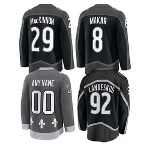 เสื้อฮอกกี้น้ำแข็งโคลโรดา อาวาแลนช์ แบบยูนิเซ็กซ์ ปักชื่อและหมายเลขได้ตามต้องการ ระบายอากาศได้ดี แห้งเร็ว ลาย 3 มิติ แขนยาวเต็มตัว - Product Image 4