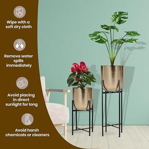 Maceta de hierro de buena calidad, duradera y resistente, para decoración del hogar y jardín, uso interior y exterior, de la India, para suministro al por mayor. - Product Image 3