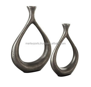 แจกันดอกไม้ทำมือสไตล์อินเดียแจกันโลหะประดับโต๊ะเหล็กทันสมัยสุดสร้างสรรค์ - Product Image 2