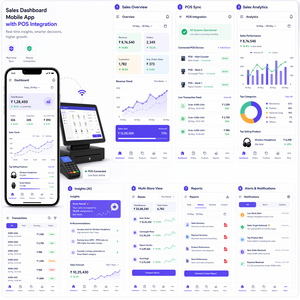แอปพลิเคชันมือถือแดชบอร์ดยอดขายอัจฉริยะพร้อมการบูรณาการ POS, การวิเคราะห์แบบเรียลไทม์ และระบบอัตโนมัติ AI - Product Image 1
