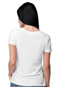 เสื้อยืดผู้หญิงหรูหรา ดีไซน์เรียบง่าย แพ็คเกจแบบกำหนดเอง ผ้าคอตตอนเนื้อแน่น สไตล์คนเมือง เสื้อผ้าคุณภาพพรีเมียม เสื้อยืดผู้หญิง - Product Image 6