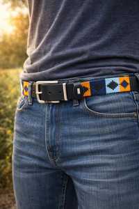 Factory Wholesale Custom Genuine Leather Polo <b>Belt</b> <b>Mens</b> Hand <b>Woven</b> Gaucho <b>Belt</b> Custom Brass Hardware OEM Bags Cases LPB-0110 - Product Image 6