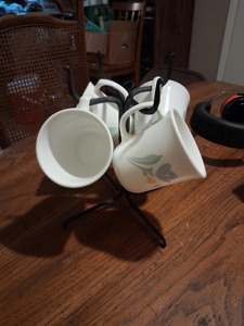 Coffee <b>Mug</b> <b>Tree</b> for 6 <b>Mugs</b> Black Coffee Cup Holder Countertop Organizer for Kitchen Vintage <b>Mug</b> Rack coffee cup rack Multiple - Product Image 6