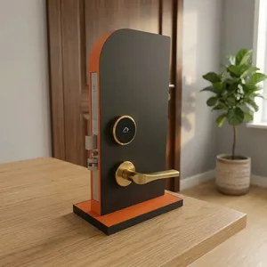 Cerradura Inteligente RFID para Puerta de Hotel de Acero Inoxidable TESX Industries con Acabado Dorado, Sistema de Control de Acceso con Tarjeta Electrónica - Product Image 3