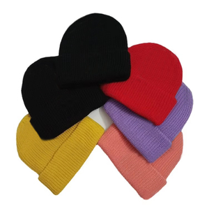 Bonnet en tricot jacquard à carreaux, pour l'extérieur, hiver, unisexe, décontracté, tricot côtelé épais, 100% acrylique - Product Image 5
