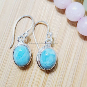 ต่างหูเงินสเตอร์ลิง925แข็งต่างหูอัญมณีต่างหูผู้หญิงต่างหูทำด้วยมือต่างหูห่วงธรรมชาติเครื่องประดับเงิน - Product Image 2