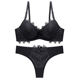 Ensemble soutien-gorge push-up et culotte pour femme, lingerie élégante et confortable avec tissu extensible respirant, ensemble soutien-gorge et culotte. - Product Image 6