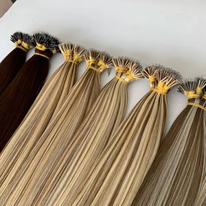 Superventas 100% Extensiones de cabello humano vietnamita crudo Alta calidad Nano Tip Trendy Highlight Color Personalizable Raw High Hair - Product Image 3