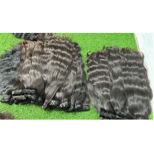 Extensiones de Cabello Indio Remy Negro Natural, Trama Doble a Máquina, Cabello Grueso con Fusión Perfecta, de AMRIN INTERNATIONAL, Mejor Precio - Product Image 1