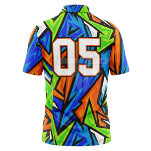 Nouveau T-shirt de golf en coton grande taille pour homme, personnalisé avec logo imprimé, tricoté, de haute qualité, séchage rapide et respirant, vente chaude - Product Image 3