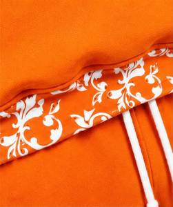 Ensemble de survêtement unisexe à capuche orange, coupe régulière, réversible, pour l'hiver, en polyester/coton, 2 en 1 - Product Image 4