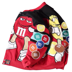 เสื้อแจ็คเก็ตมอเตอร์สปอร์ตสำหรับเด็กแบบสั่งทำพิเศษ สไตล์สตรีทแวร์ฮิปฮอป ปักลายทั้งตัว ผ้าคอตตอนทวิล ผลิตจากโรงงานโดยตรง - Product Image 5