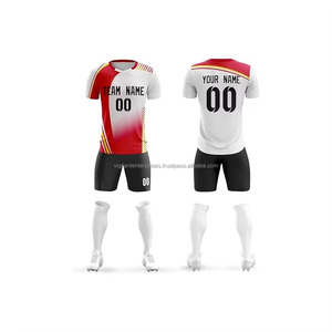 ชุดกีฬาเสื้อฟุตบอลแบบสั่งทำชุดทีมฟุตบอลแบบสมบูรณ์พร้อมการระเหิดแบบเต็มรูปแบบบริการ OEM - Product Image 4