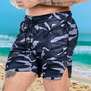 New <b>Men</b>’s Camo Print Swim Shorts Quick Dry Beach <b>Trunks</b> with Drawstring Waist, Summer Surf and Pool Wear Comfortable Plus Size - Product Image 6