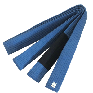 Cinturón de Judo Azul 100% Algodón, Duradero, Unisex, para Adultos, Ropa de Artes Marciales, Etiqueta A-1 - Product Image 1
