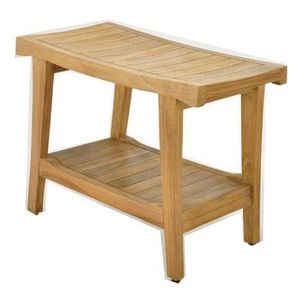 Banc de douche en teck fabriqué en Indonésie - Product Image 1