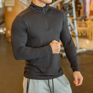 Camiseta Deportiva con Cierre de Cremallera de un Cuarto para Hombre con Logotipo Personalizado |   Suéter Deportivo Transpirable de Manga Larga |   Ropa Deportiva para Gimnasio, Golf y Actividades al Aire Libre - Product Image 3