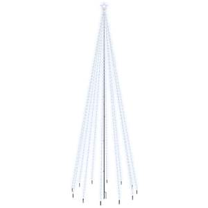 Árbol de Navidad Blanco Frío con 732 LED y Base de Estaca de 196.9 Pulgadas, Categoría de Producto: Árboles de Navidad - Product Image 2
