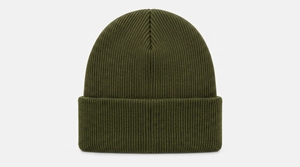 RUITER IMPEX Olive <b>Green</b> <b>Beanie</b> Hat Unisex Adult Casual Winter Cuffed Solid Color Acrylic Knitted 3D Embroidery Street Style - Product Image 2
