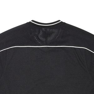 Camiseta Deportiva Retro de Malla con Logo Personalizado, Estilo Boxy, Jersey de Fútbol, Ropa Urbana Oversize, Camiseta Corta con Cuello en V para Hombre - Product Image 2