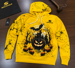 Sudadera con Capucha Personalizada de Halloween para Mujer, Sudadera con Capucha Lisa con Dobladillo sin Rematar para Hombre y Mujer, Sudadera Unisex con Etiquetas Personalizadas y Sublimación - Product Image 6