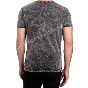T-shirt pour homme de haute qualité en coton 100% lavé à l'acide, coupe ample, manches courtes, léger, séchage rapide, respirant, imprimé sur mesure - Product Image 6