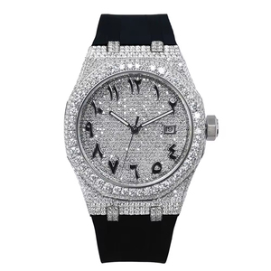 Hip Hop <b>Diamond</b> Jewelry <b>Watch</b> Square Bezel VVS Moissanite <b>Watch</b> Custom Band Iced Out Logo Men Bust <b>Diamond</b> <b>watch</b> - Product Image 1