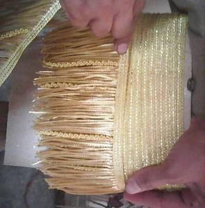 Factory Direct Hot Sales Gold Metallic Twisted Tassel <b>Trimming</b> Fringe Bullion Flag Customizable Size for Shoes Bags - Product Image 4