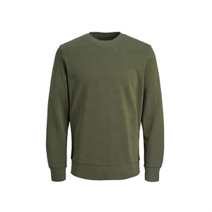 Sudadera de Mujer con Cuello Redondo, Bordado Frontal, Color Sólido, Felpa, Holgada, Informal, para Otoño e Invierno, 100% Algodón, Precio Económico - Product Image 1