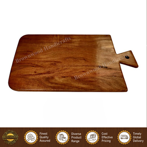 Hoteles y Restaurantes de Primera Calidad Ofrecen Tablas de Cortar y Picar de Madera de Acacia con Acabado Natural a un Precio Competitivo - Product Image 2