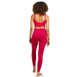 Women's High Waist <b>Leggings</b> Solid Color Athletic Tights with Tummy Control ports <b>Leggings</b> Compression Gym Pants for Fitness - Product Image 5