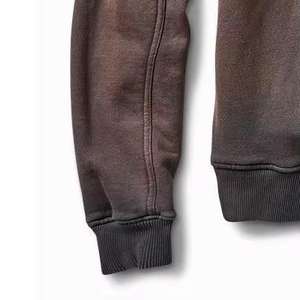 Sudadera con Capucha Personalizada 100% Algodón 400 Gsm para Hombre, Estilo Denim Lavado al Ácido, Oversize, con Cierre y Diseño Desgastado - Product Image 4