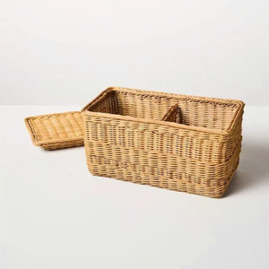 Cesta de almacenamiento con tapa, diseño nuevo, color y dimensiones OEM ODM, al mejor precio, hecha en Vietnam. - Product Image 1
