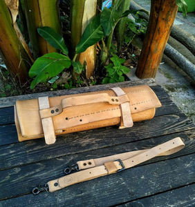 Étui à couteaux en cuir de qualité supérieure, boîte de rangement pour couteaux de chef, organiseur d'outils culinaires professionnels, protection anti-odeurs pour les voyages - Product Image 5