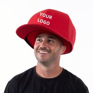 Casquette ajustée unisexe de grande taille avec logo d'équipe personnalisé brodé, casquette géante rouge surdimensionnée avec mousse de haute qualité - Product Image 5