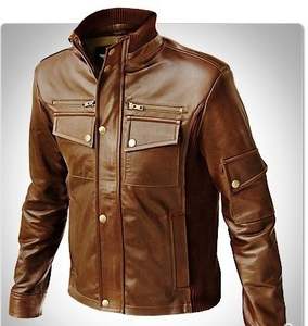 Veste en cuir pour homme, design personnalisé et tendance, fabriquée au Pakistan, produit haut de gamme, veste en cuir pour hommes et motards, veste d'hiver - Product Image 1