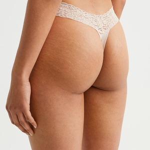 Culottes string de fitness pour femmes, sans couture, en nylon, style japonais, sous-vêtements antibactériens, dentelle, taille basse, sexy, extensibles en spandex - Product Image 4