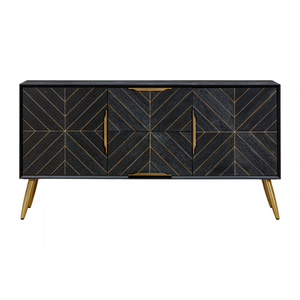 GALAXY Collection Modern Pine Wood Buffet Cabinet With 3 Drawers Dining Room <b>Sideboard</b> Storage Elegant Design - Product Image 2