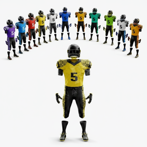 Professional Training Sportswear Custom Sublimation Team Name & Number American Football Uniforms Adult Youth Custom OEM ODM - Product Image 1