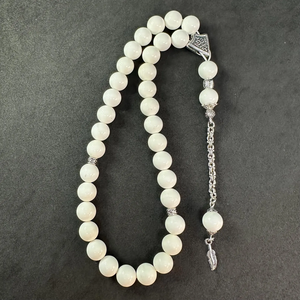 Tasbih de 33 cuentas de piedra de nácar: Cuentas de oración - Product Image 2