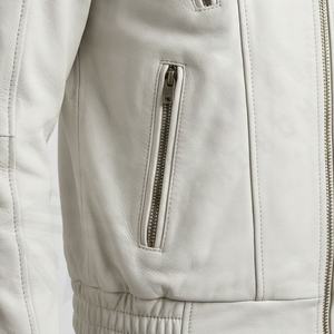 Veste en cuir pour homme NAI-0445A, manteaux de moto tendance, vêtements de motard en gros, équipement de protection pour la conduite, couleur personnalisée - Product Image 5