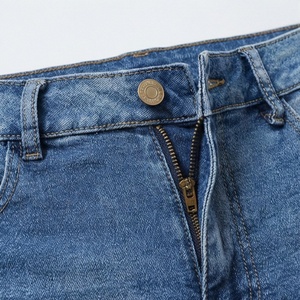 Womens Casual <b>Denim</b> Shorts Premium Quality Breathable <b>Material</b> Simple Plain Dyed Design Summer Fashion Streetwear Attire - Product Image 4
