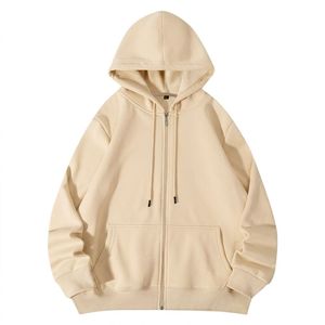 Latest Style New Arrival Luxury <b>Thick</b> <b>Fleece</b> 340g Cotton Quality Men's Winter Casual Streetwear Zipper-Up Quick Dry Hoodie 100% - Product Image 5