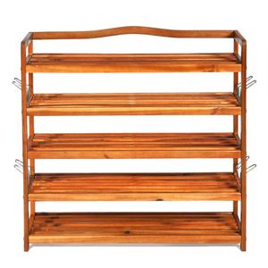 Grande Scarpiera in Legno a 5 Ripiani, Contiene fino a 12-18 Paia - Product Image 1