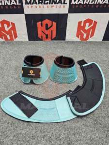 Protège-jambes d'équitation respirants en néoprène/polyester/caoutchouc, couleur et logo personnalisables, protection des jambes, sécurité, vente en gros - Product Image 2